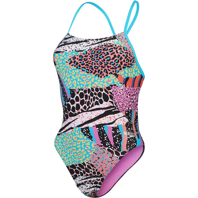 Dames zwempak uit 1 stuk Speedo End+ Allov Dig Tie Back