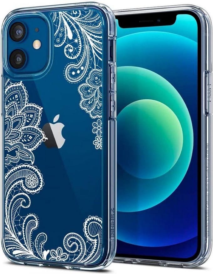 Spigen Cyrill Cecile Apple iPhone 12 Mini Hoesje White Mandala