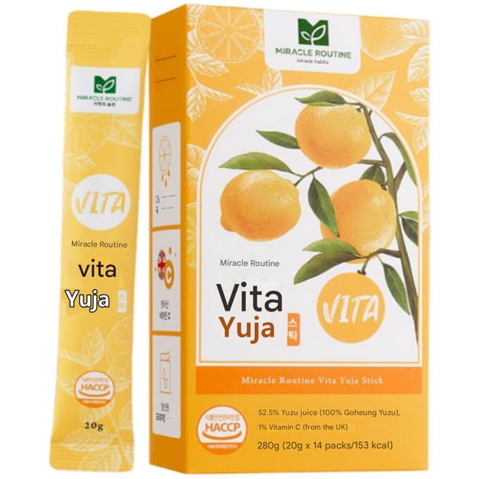 Miracle Routine Yuja Thee 20g x 28(14x2Doos) Stokken beige