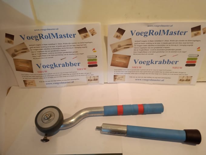 Single Weel VoegrolMaster III en verleng voegroller/doorstrijk