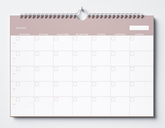 Huurdies Planner - 18 maanden - Tijdloos - A4+