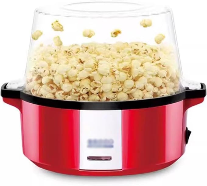 Popcorn Machine - Maak Popcorn - Films Kijken - Snelle Bereiding - 3.6 Liter - Rood