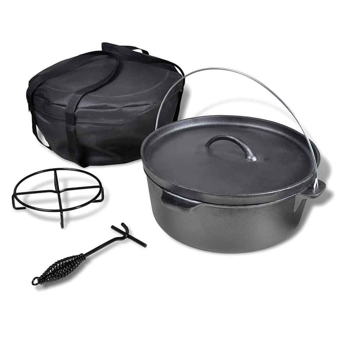vidaXL - Braadpan - 11,3 - L - inclusief - accessoires