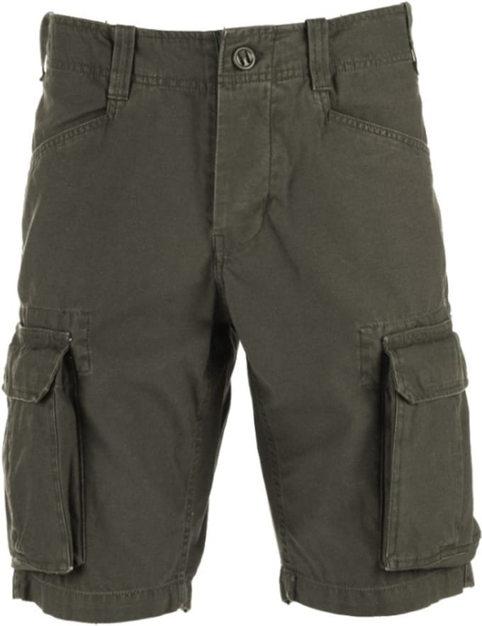 Korte broek - cargo - stonewashed - groen - L