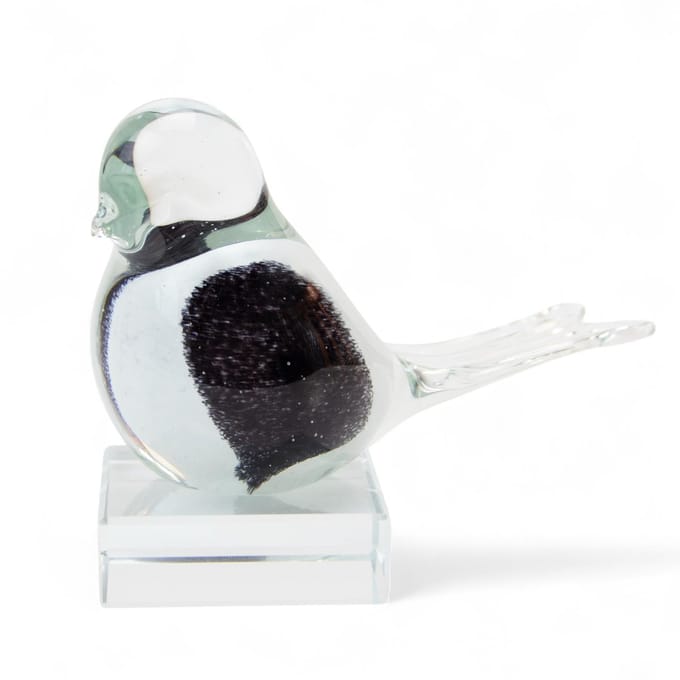 Loranto - Mini Urn Vogel - urn vogeltje - Kristal Sokkel - Glas Urn