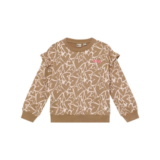 Daily7 - Sweater Allover Print - 2043 Affogat - Maat 116