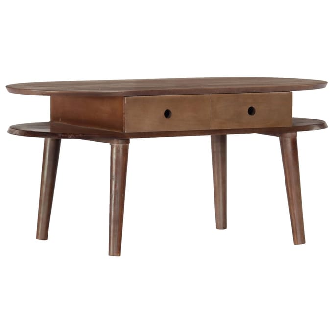 vidaXL - Salontafel - 100x50x46 - cm - massief - acaciahout