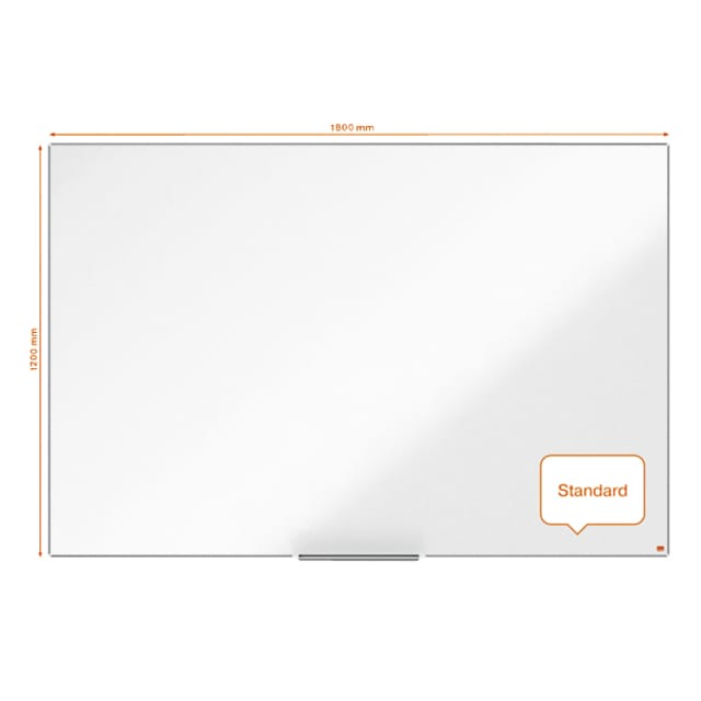 Nobo Impression Pro Magnetisch Whiteboard Emaille - 1800x1200mm Formaat - Inclusief Whiteboard Marker - Wit