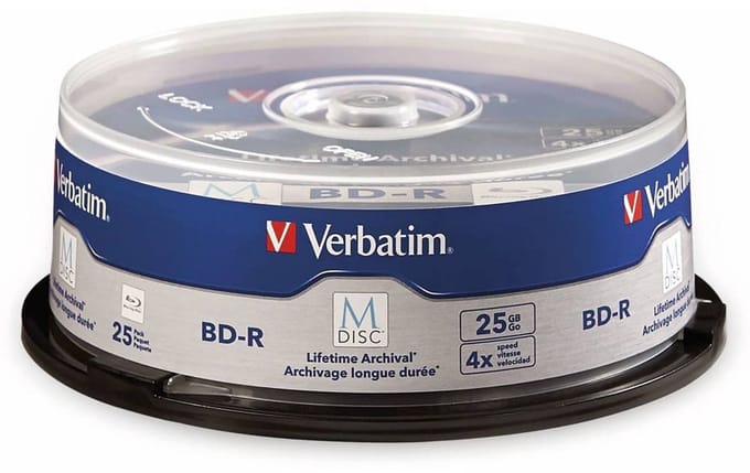 Verbatim 98909 Lees/schrijf blu-ray disc BD-R 25 GB 25 stuk(s)
