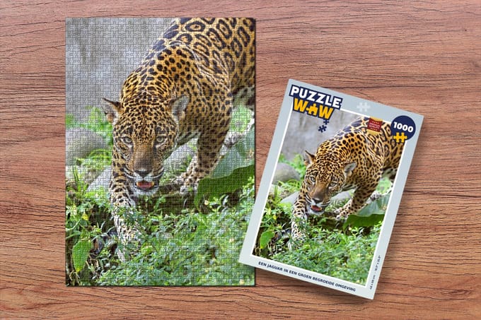 Puzzel Jaguar - Jungle - Groen - Legpuzzel - Puzzel 1000 stukjes volwassenen