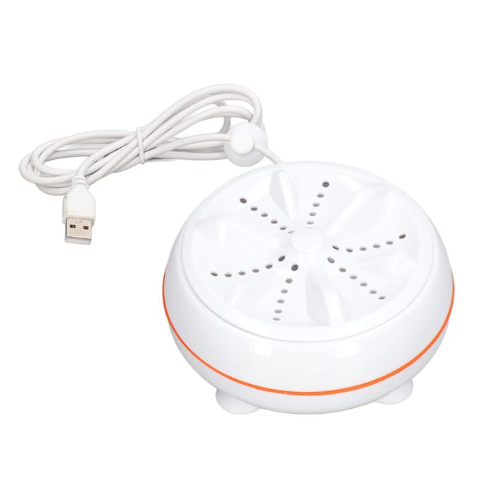 27W Mini Ultrasone Wasmachine USB 50 Seconden Omgekeerde Reiniging Cirkel 30 minuten Zelf Uitschakelen Turbine Wassen white