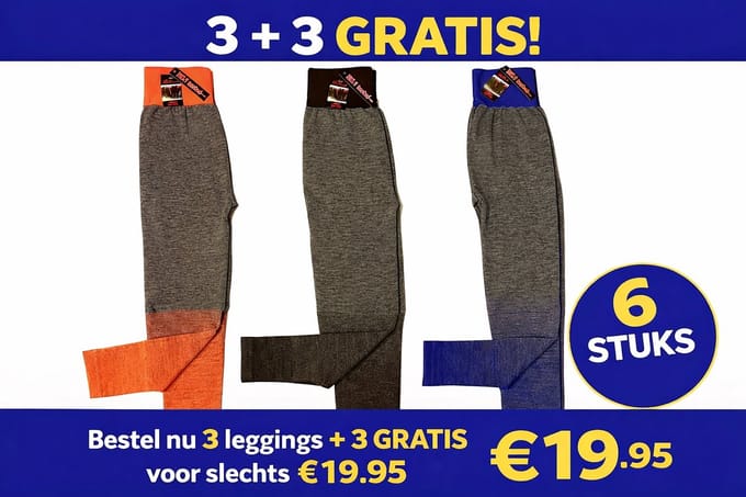 Belucci Dames Legging 3 pack maat S/M