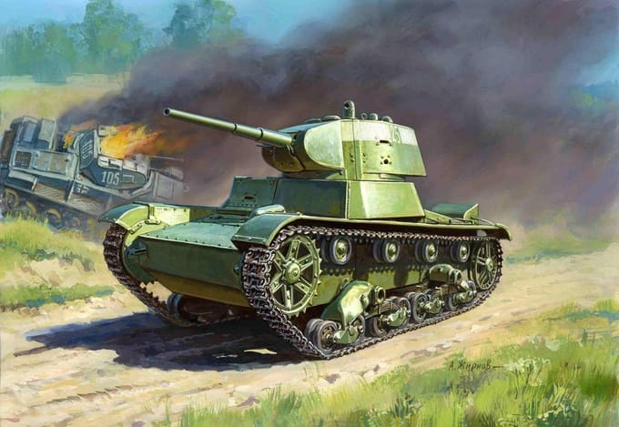 Soviet Tank T-26 - Zvezda - ZVZ-6113