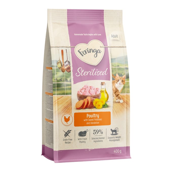 Feringa Adult Sterilised Gevogelte - Nieuw Recept 400 g
