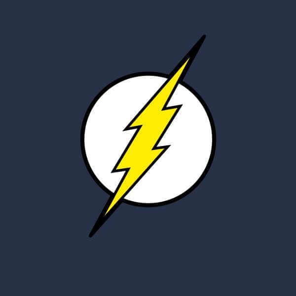Justice League Flash Logo Hoodie - Navy - S