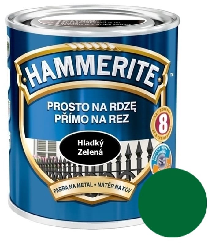 Hammerite Direct roest glad 0,7 l, groen