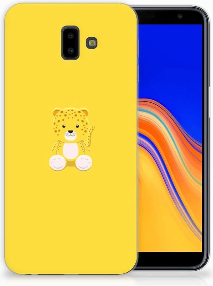 Samsung Galaxy J6 Plus (2018) Telefoonhoesje met Naam Baby Leopard
