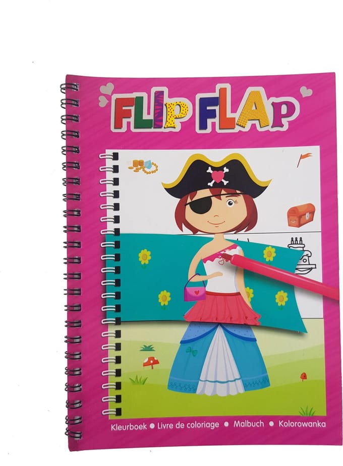 Flip & Flap Kleurboek - Meisje