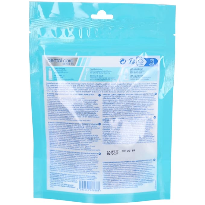 Virbac Veggiedent Kauwstrips XS <5 kg 15 stuks