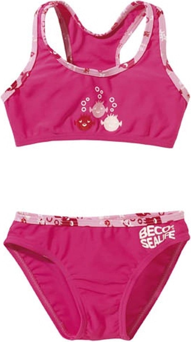 BECO Bikini - Uv-werend - Meisjes - Roze - Maat 92