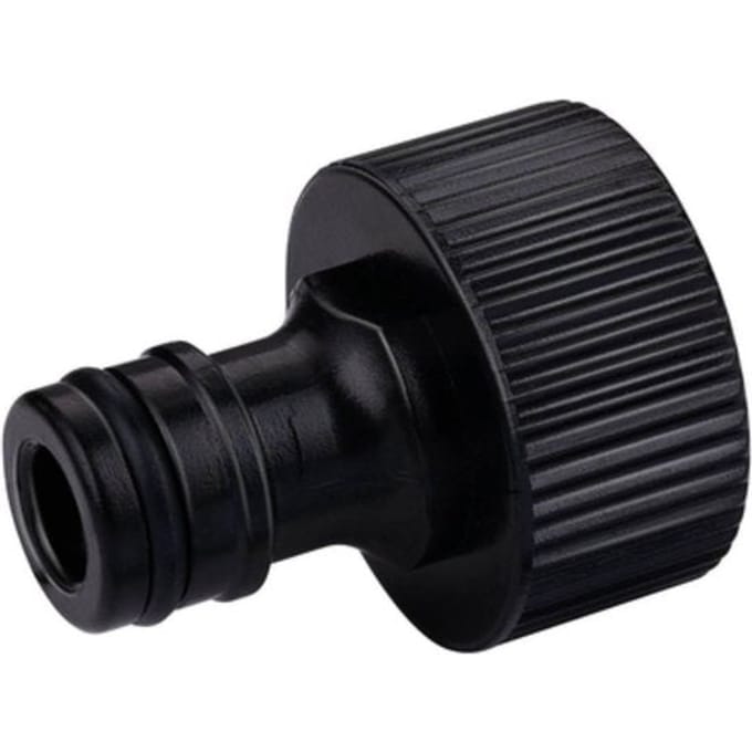 BLACK+DECKER Slangkoppeling met Reduceerstuk - ⌀13-19 MM - Lekvrije Koppeling - Zwart