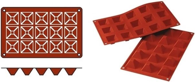 Bakmat Pyramid-Mini (Cap.15St.) - SiliconFlex 070061 - Horeca & Professioneel