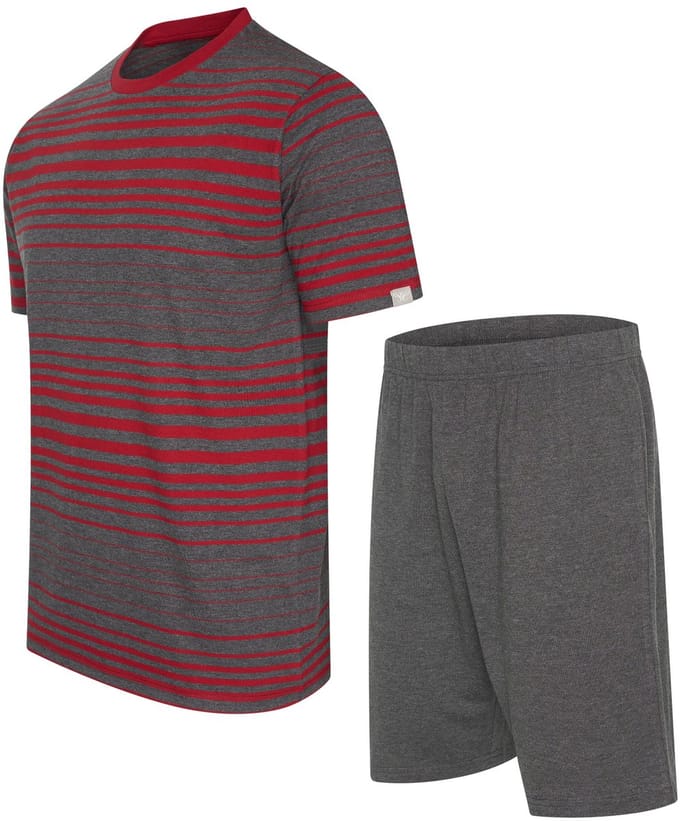Cappuccino Italia - Heren Pyjama Venezia Pyjama - Rood - Maat XL