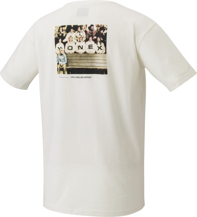 YONEX TSHIRT 16557AEX CREAM OFF COURT 75TH - maat L