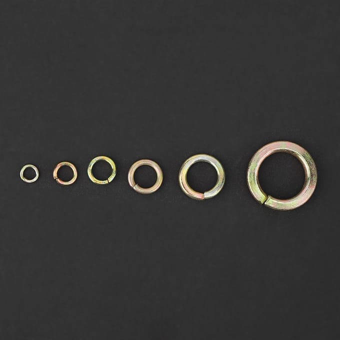 800 stuks veerring staal elastische ring bevestigingsmiddelen hardware accessoires met opbergdoos