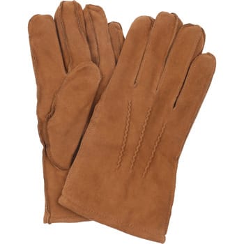 Suitable Suede Handschoen Cognac - Maat M - Heren