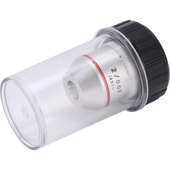 2x 195 Achromatische Objectieven Lage Vergroting RMS Draad 20.2mm voor Biologische Microscoop