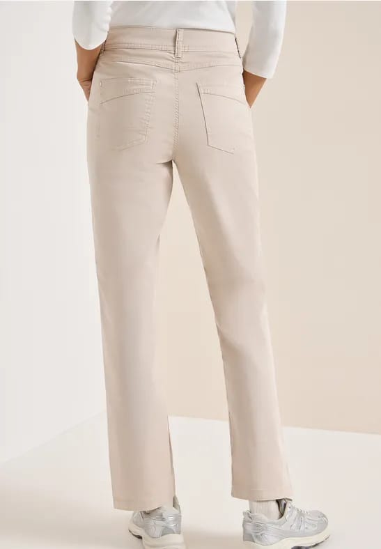 Broek met gewassen look