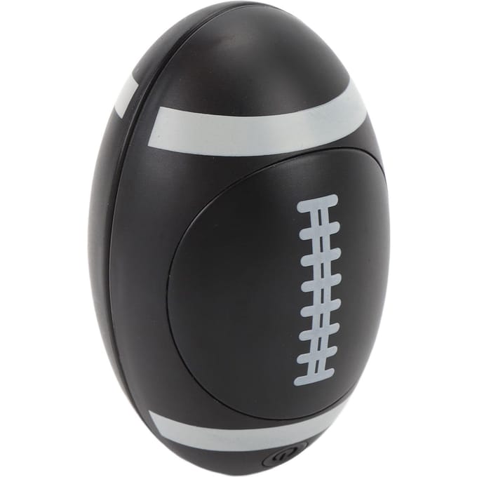 Oplaadbare Handwarmer Dubbelzijdig 3 Warmtestanden Ergonomisch Rugbybalvormig Draagbaar black