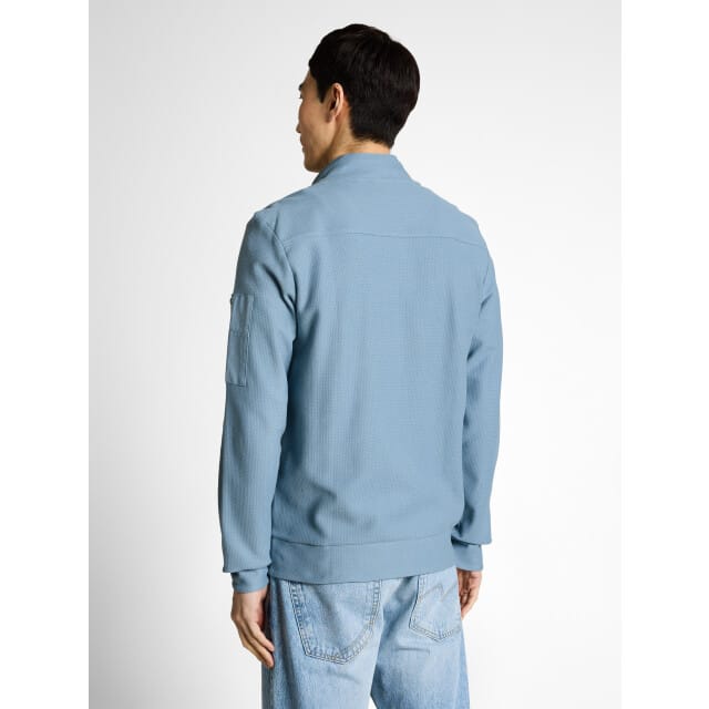 Tom Tailor - Sweatjack met opstaande kraag - Maat XXXL - mountain spring blue