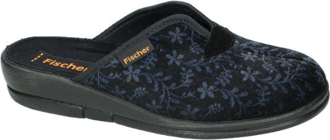 Fischer -Dames - blauw donker - pantoffels - maat 42