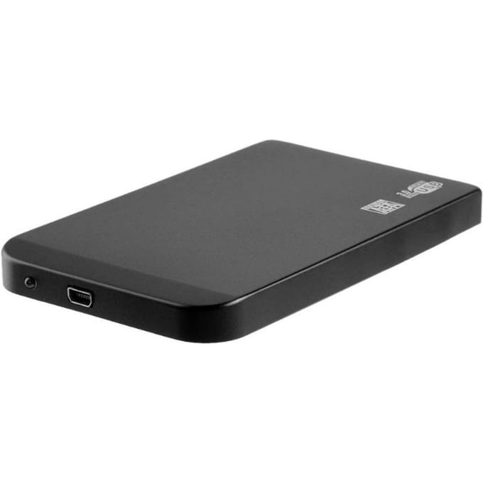 2.5in USB3.0 SATA SSD HDD Harde Schijf Behuizing 5Gbps 3TB USB3.0 SATA Draagbare Harde Schijf Behuizing (Zilver) zwart