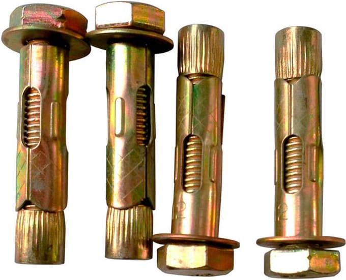 LOGIXBOX - Keilbout - Hulsanker - Spreidanker - M8 - 65mm lang - moer + sluitring - 4 stuks