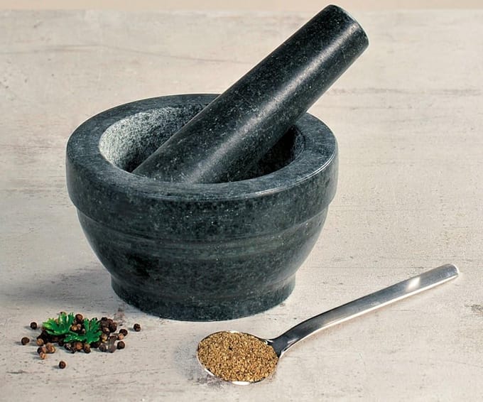 Famanu – 71501 vijzel met stamper, graniet