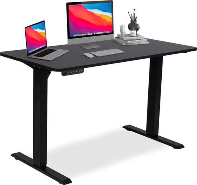 Borg Elektrisch Zit Sta Bureau - in hoogte verstelbaar - 120 x 60 cm - Zwart