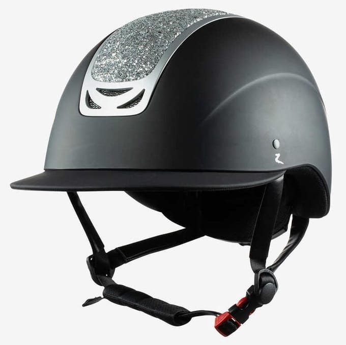 Horze cap Apex zwart/zilver 49-51