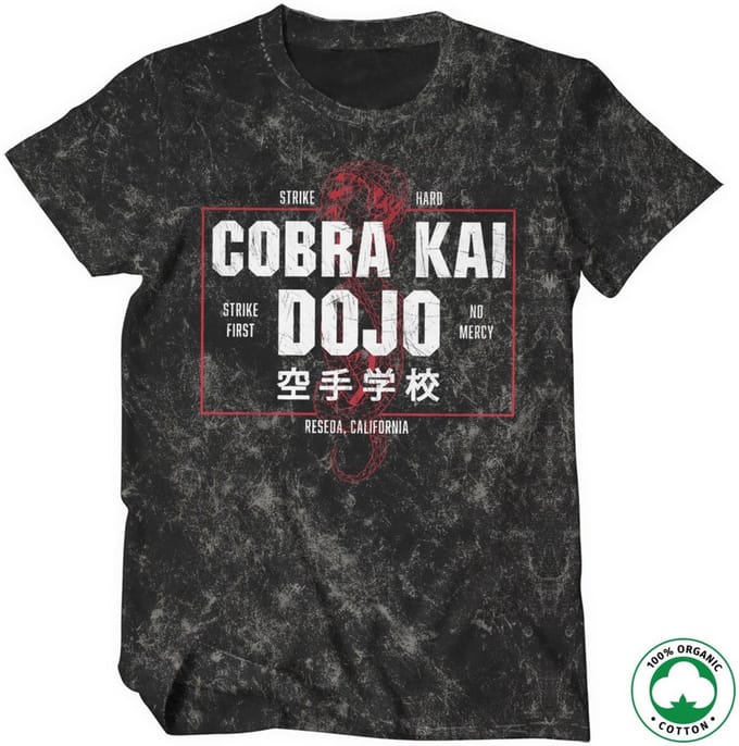 Cobra Kai Dojo biologisch T-shirt met vintage-wash