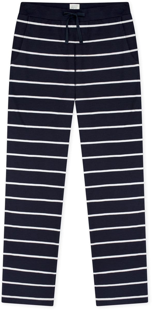 Langere broek met strepen, donkerblauw - Mix+ Relax 44