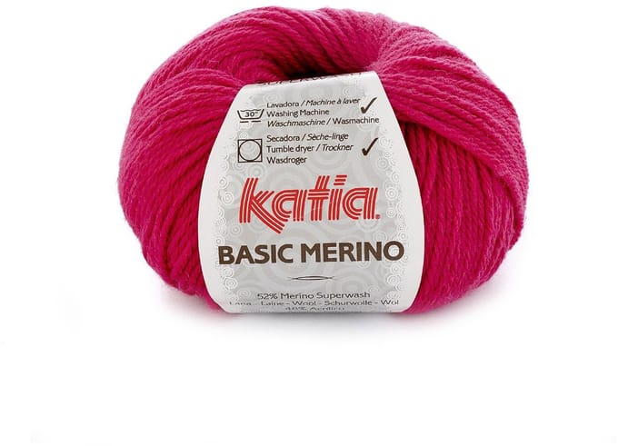 Katia Basic Merino - 40 licht fuchsia - Wol/Acryl Garen