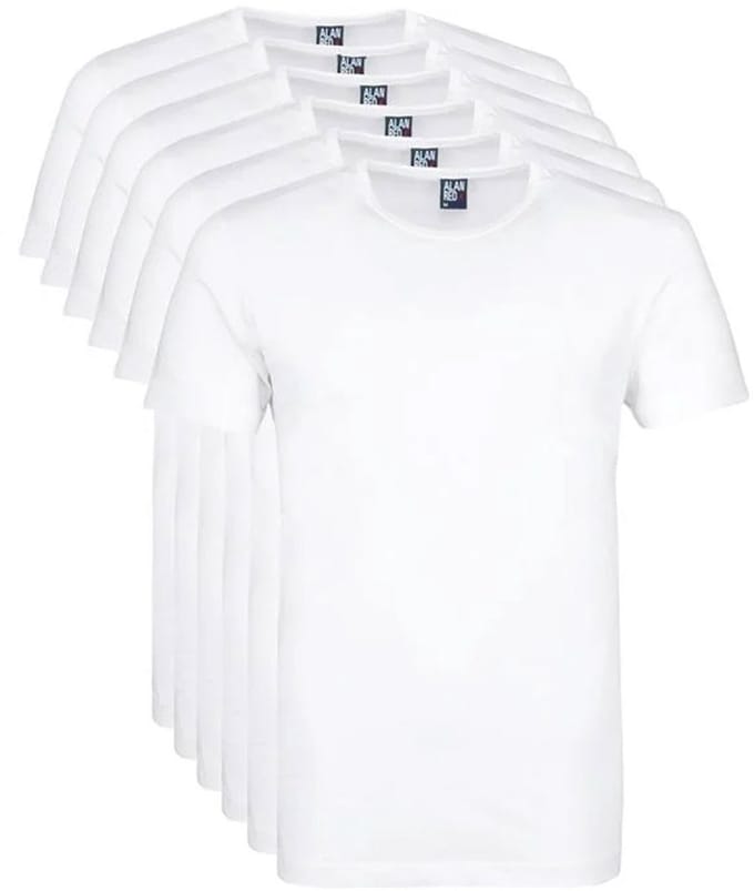 Alan Red Derby actie T-shirts 6-pack