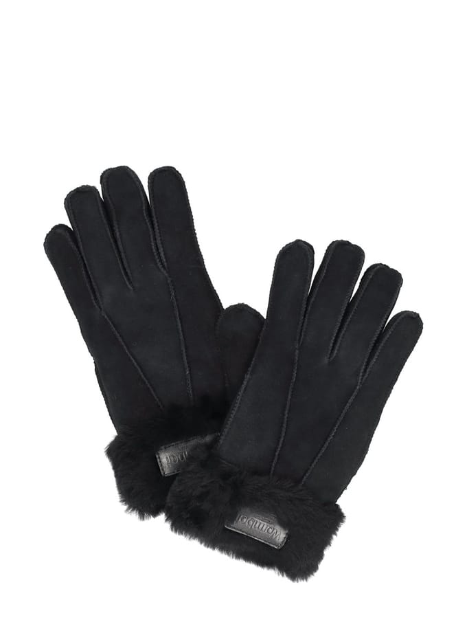 Warmbat - Glove Lammy Patchwork Zwart S
