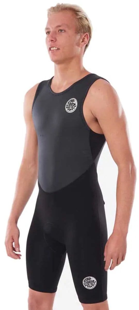 Rip Curl Heren Dawn Patrol 2mm Short John Wetsuit - Black