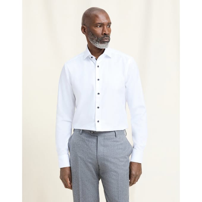 OLYMP Signature Overhemd, Tailored Fit, Signature Kent, Wit