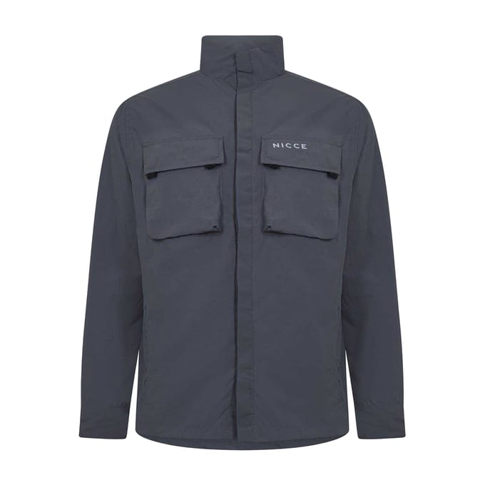 Nicce Heren Statlo Nylon Overhemd (Steenkool)