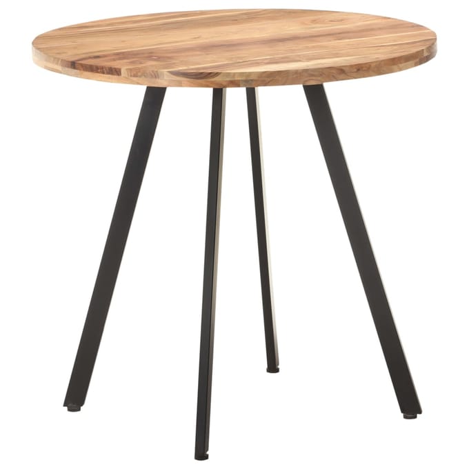 vidaXL - Eettafel - 80 - cm - massief - acaciahout
