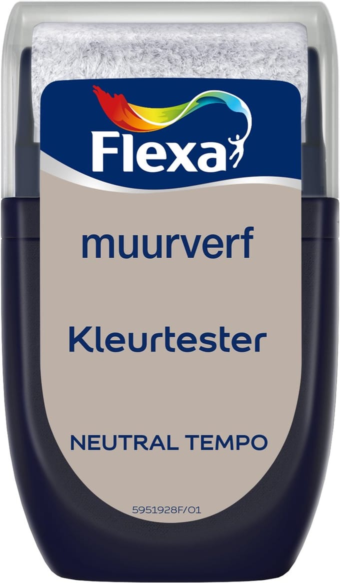 Flexa Kleurtester Verftester - Mat - Neutral Tempo - 30ml